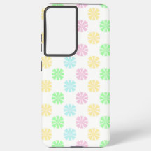 Colourful pastel flower pattern