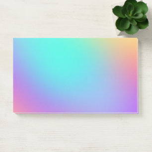 Colourful Pastel Gradient Post-it Notes