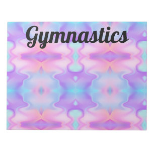 Colourful Pastel Gymnastics Notepad