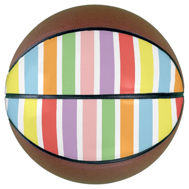 Colourful Pastel Hues Basketball (Front)