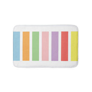 Colourful Pastel Hues Bath Mat