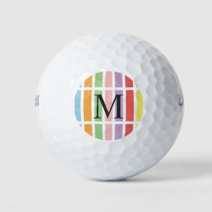 Colourful Pastel Hues Golf Balls