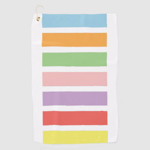 Colourful Pastel Hues Golf Towel
