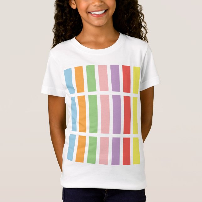 Colourful Pastel Hues T-Shirt (Front)
