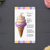 Colourful Pastel Ice Cream Sundae Baby Shower