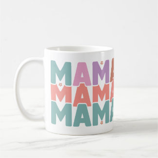 Colourful Pastel MAMA Gift Mum Coffee Mug