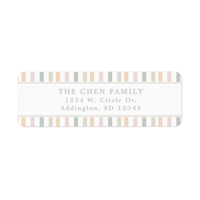 Colourful Pastel Rainbow Modern (Front)