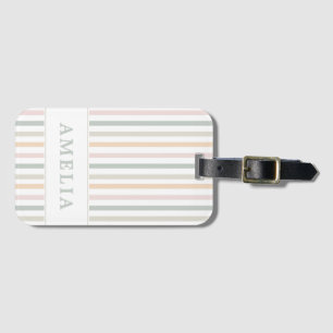 Colourful Pastel Rainbow Modern  Luggage Tag