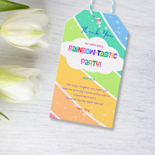 Colourful Pastel Rainbow Sparkle Gift Tags