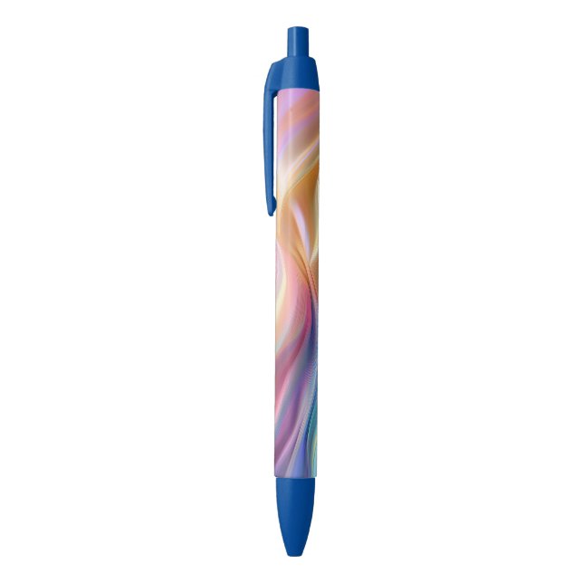 Colourful Pastel Silk Black Ink Pen (Top (Vertical))