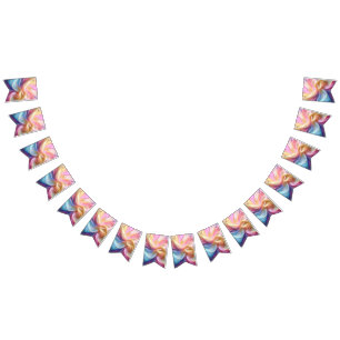 Colourful Pastel Silk Bunting
