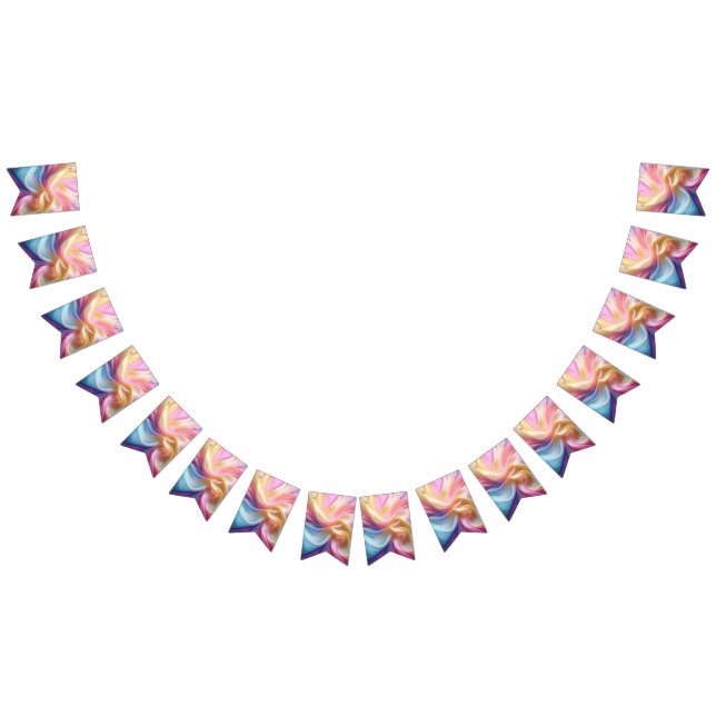 Colourful Pastel Silk Bunting (All)
