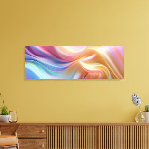 Colourful Pastel Silk Canvas Print