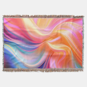 Colourful Pastel Silk Fleece Blanket