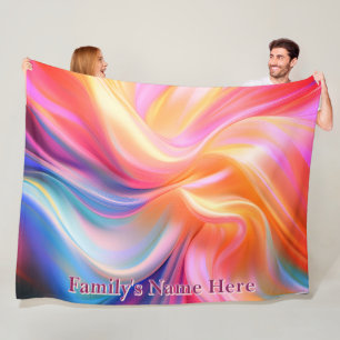 Colourful Pastel Silk Fleece Blanket