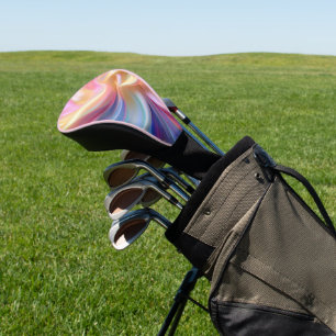 Colourful Pastel Silk Golf Head Cover