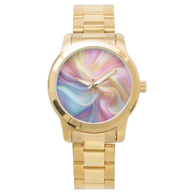 Colourful Pastel Silk Watch (Front)
