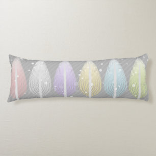 Colourful Pastel Trees Winter Modern Art Body Cushion