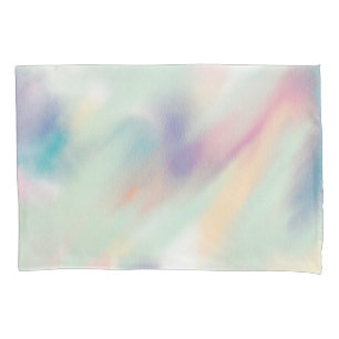 Colourful Pastel Watercolor Abstract Pillowcase