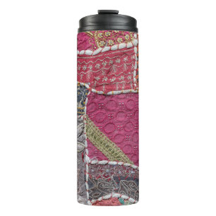 Colourful Patchwork Carpet Closeup Detail Thermal Tumbler