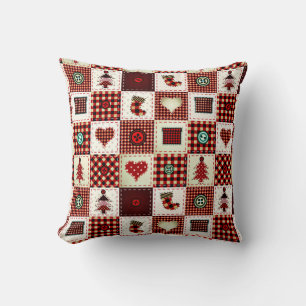 colourful patchwork cushion