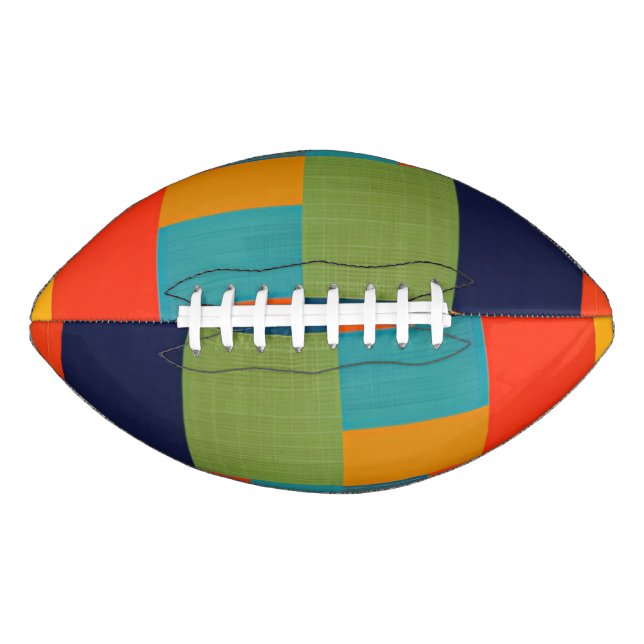 Colourful Patchwork Football (Front)
