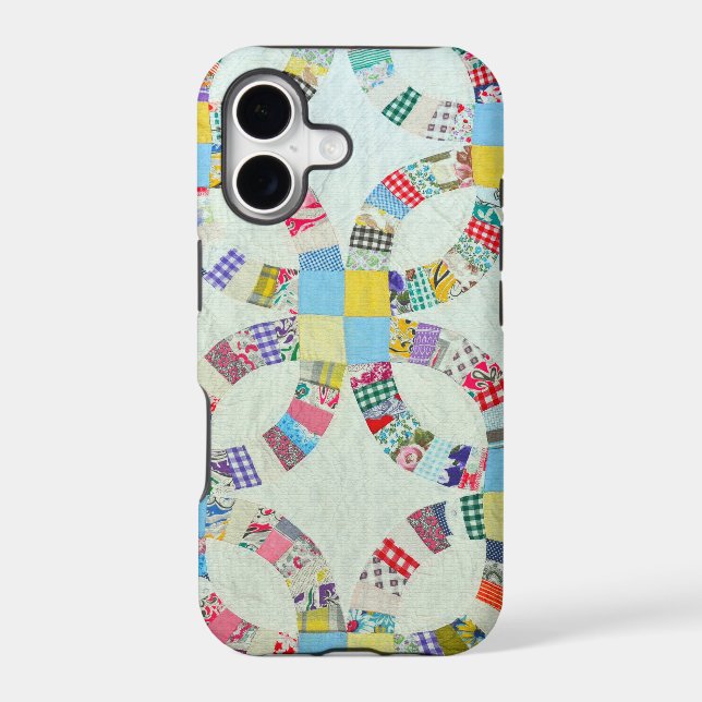 Colourful patchwork quilt (Back)