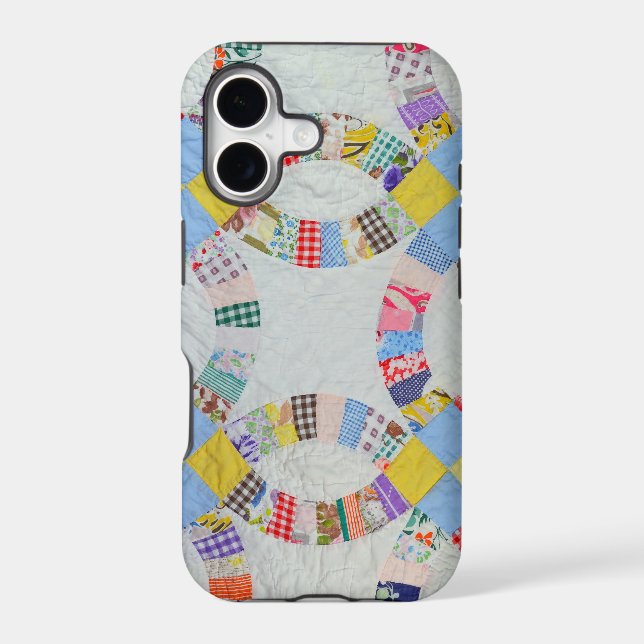 Colourful patchwork quilt (Back)