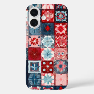 Colourful Patchwork Quilt Art iPhone Case