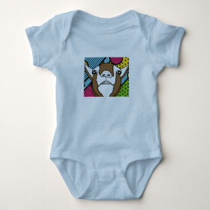 Colourful Patrols Funny Goats Baby Bodysuit