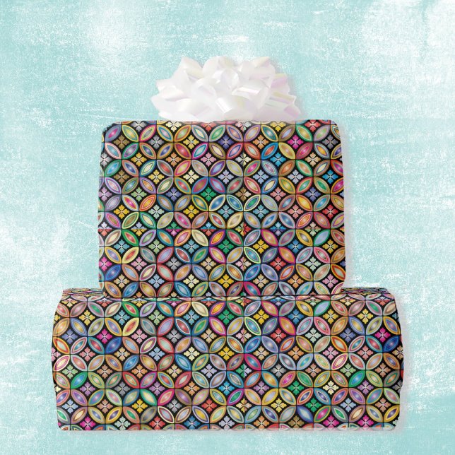 Colourful Pattern Birthday Gift Wrapping Paper (Creator Uploaded)