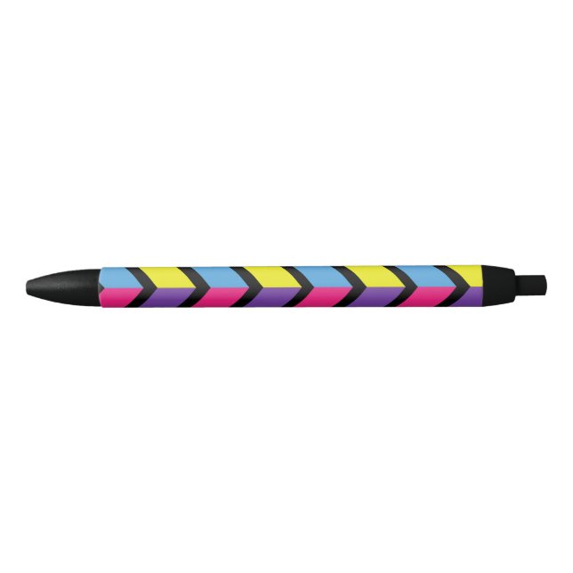 Colourful Pattern                  Black Ink Pen (Front)