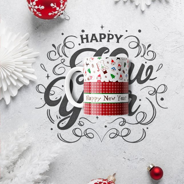 Colourful pattern Christmas Coffee Mug (Creator Uploaded)