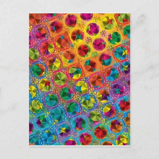 Colourful Pattern Creation "Sinbad's Treasure" Postcard (Front)