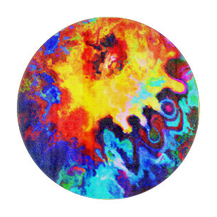 Colourful Pattern Explosion Cutting Board