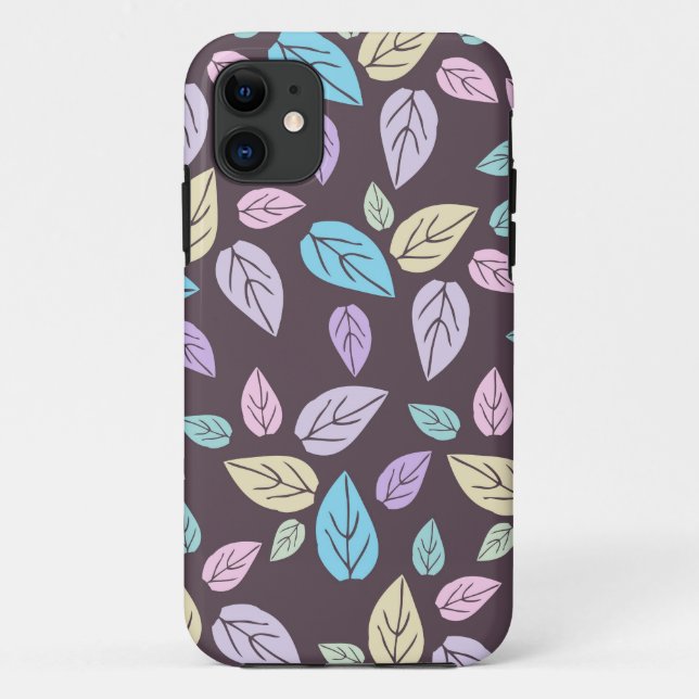 colourful pattern leaves Case-Mate iPhone case (Back)