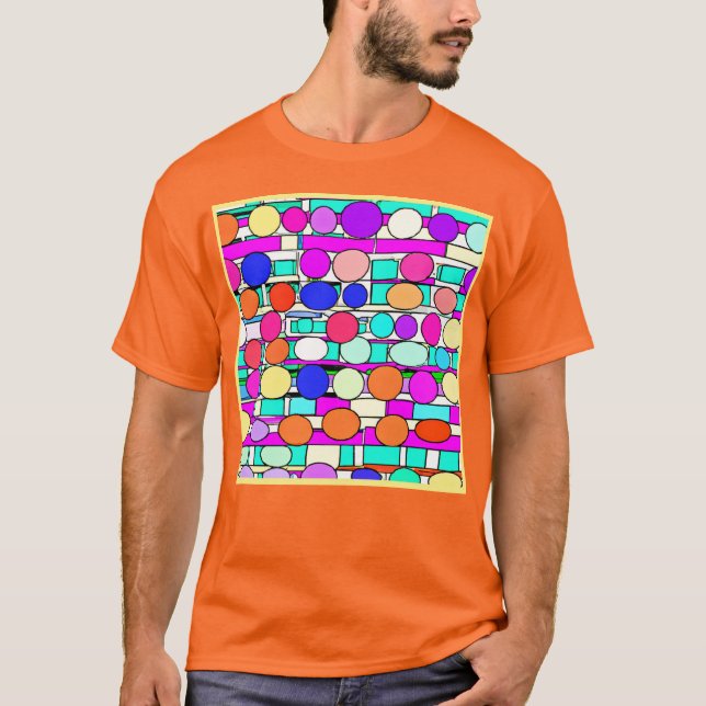 Colourful Pattern Magic T-Shirt (Front)