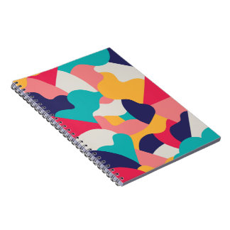 Colourful pattern notebook