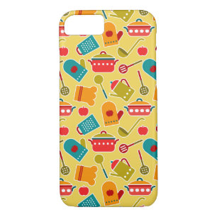 Colourful pattern of kitchen utensils Case-Mate iPhone case
