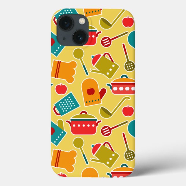 Colourful pattern of kitchen utensils Case-Mate iPhone case (Back)