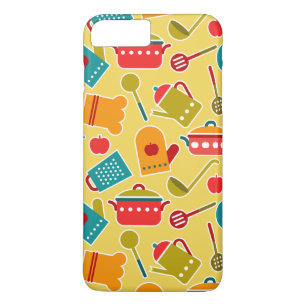 Colourful pattern of kitchen utensils Case-Mate iPhone case