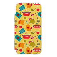 Colourful pattern of kitchen utensils