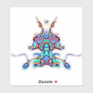 Colourful pattern (pareidolia) - Space parrot v1