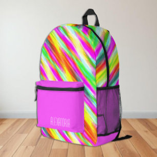 Colourful Pattern Printed Backpack