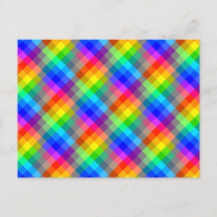 Colourful pattern. Rainbow Colours. Postcard