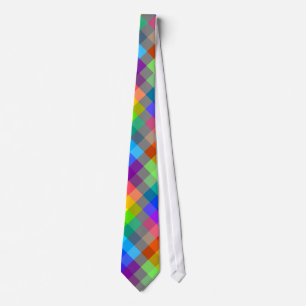 Colourful pattern. Rainbow Colours. Tie