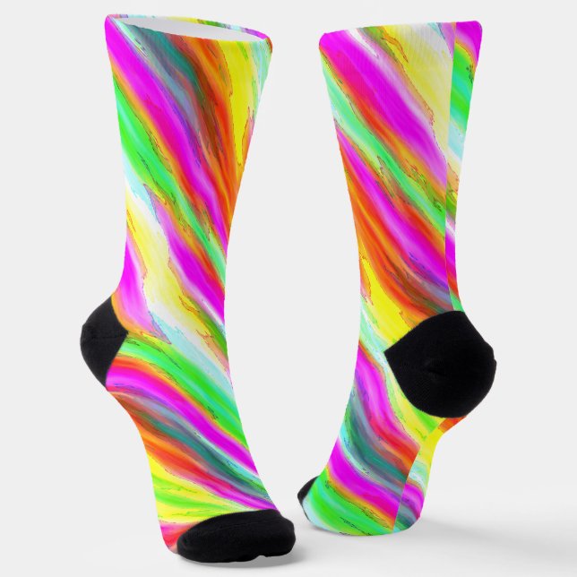 Colourful Pattern Socks (Angled)