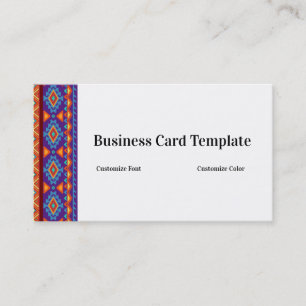 Colourful Pattern Southwestern Business Card