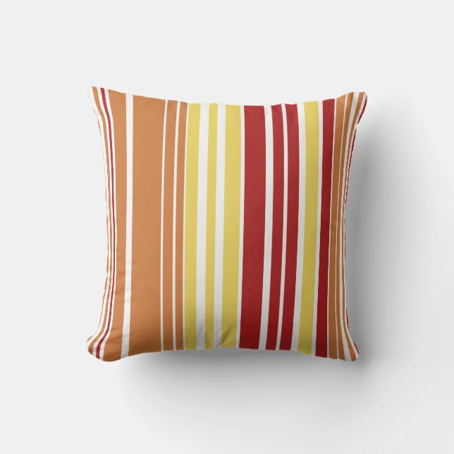 Colourful pattern stripes Pillow (Front)