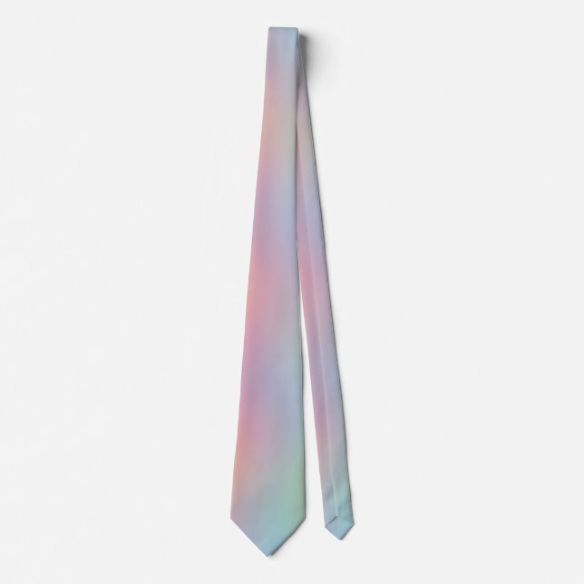Colourful Pattern Stylish Neck Tie Green Blue Pink (Front)